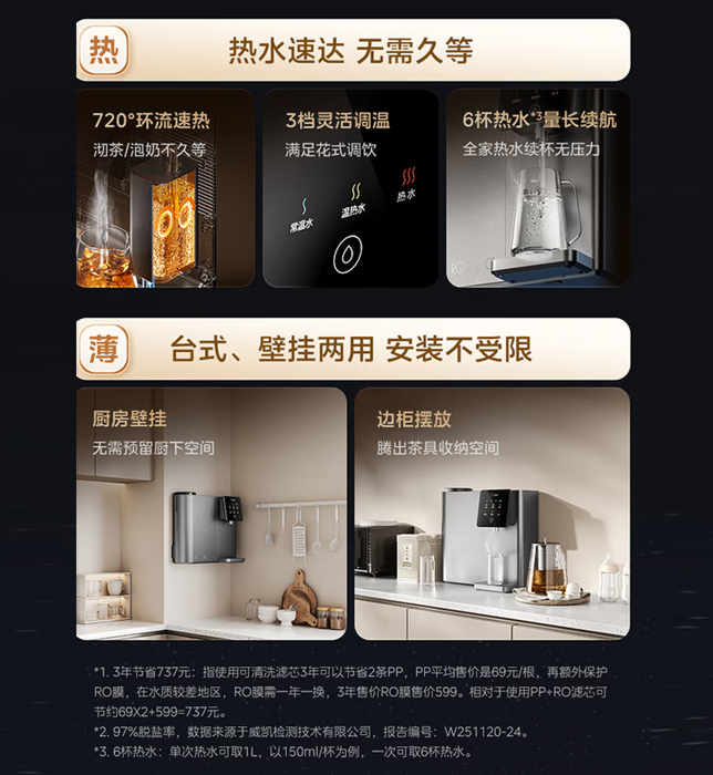 美的(Midea)净热一体RO反渗透净水器-MRU1088-R